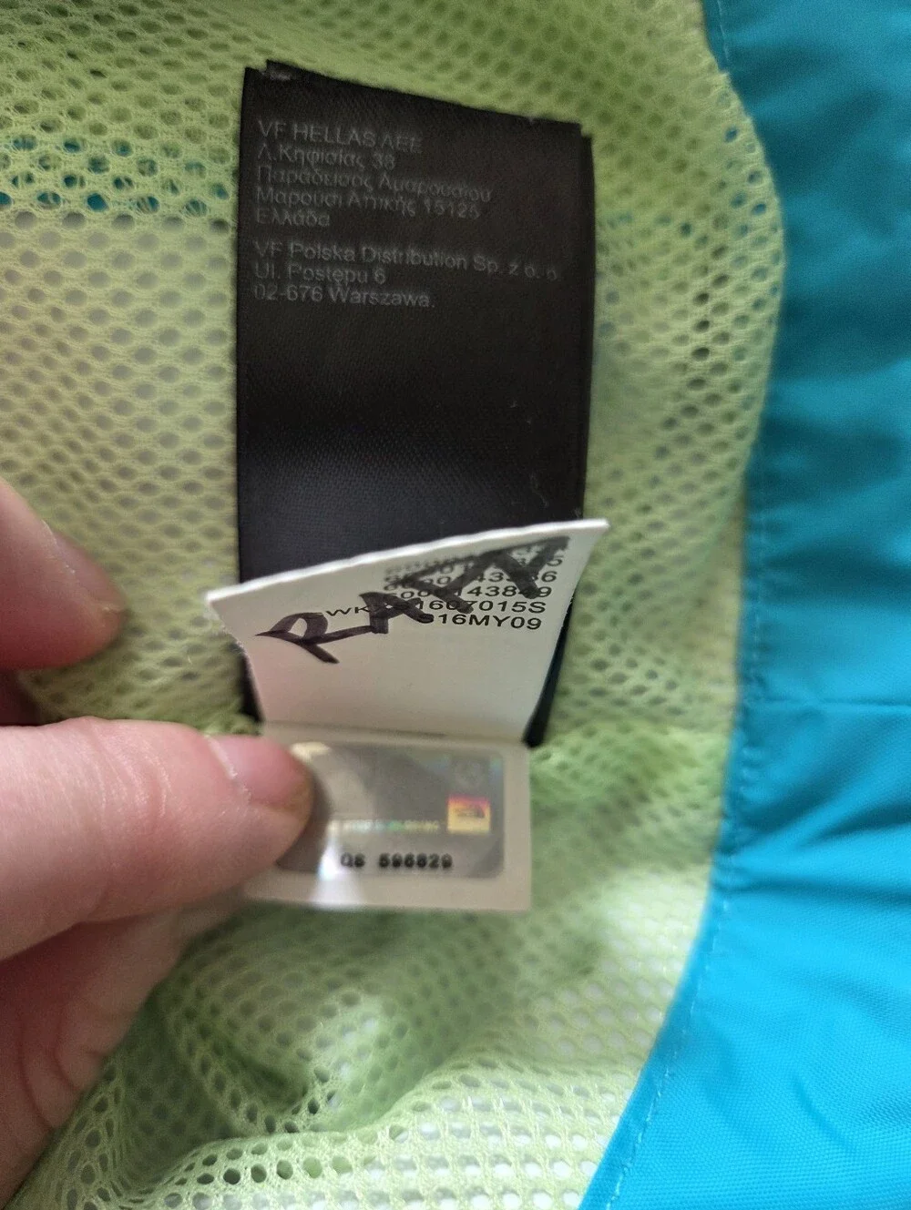 North Face DryVent Waterproof Rain Jacket Jacket Girls Large 14/16 Teal Green